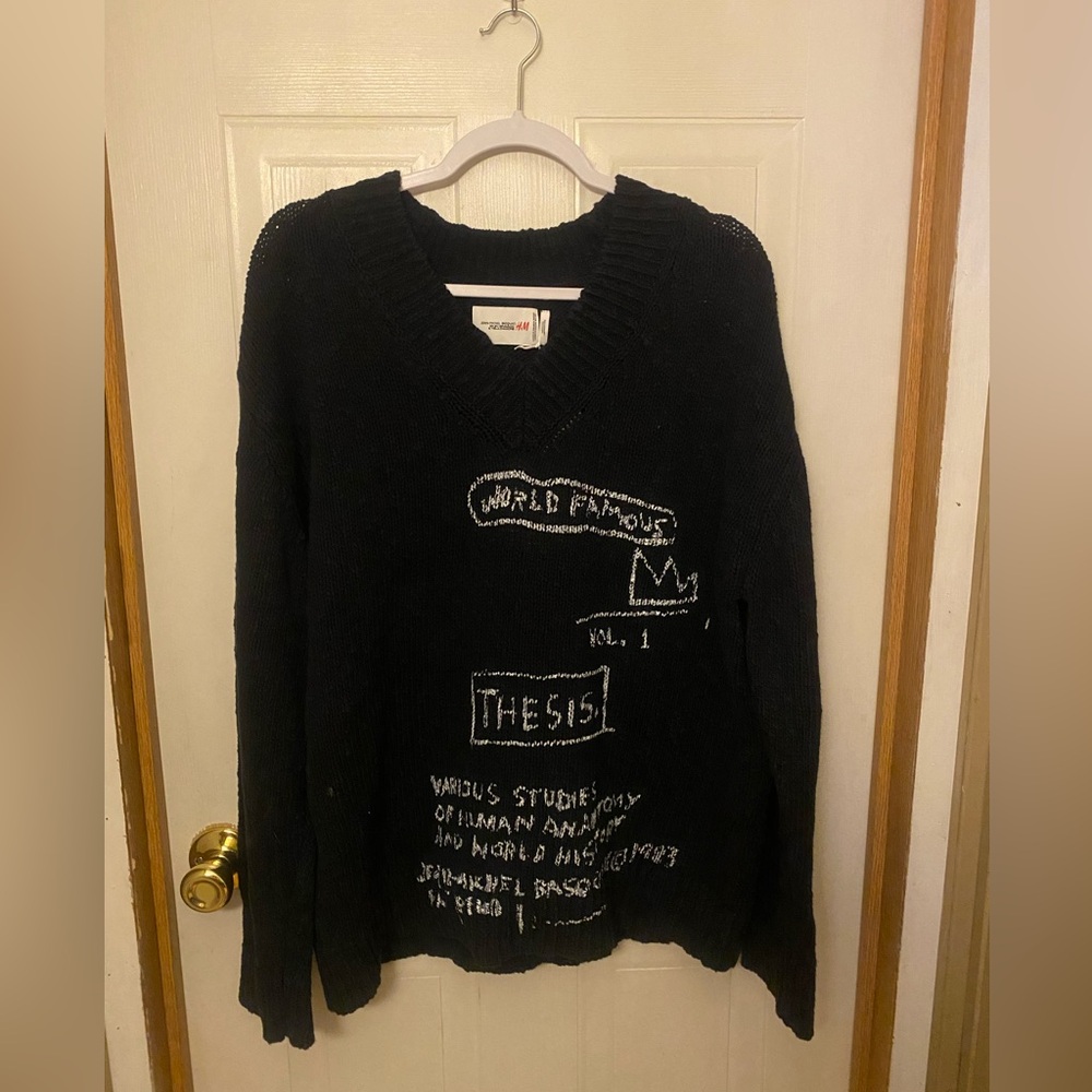H&M X Jean-Michel Basquiat El Bravado & Tela D’Amore Sweater